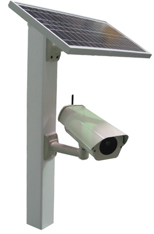 Sistema vigilancia autónomo 4 cámaras panel solar